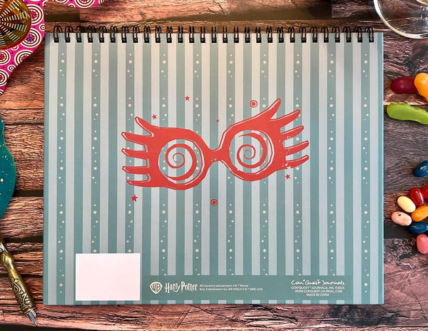 Conquest Journals Harry Potter The Quibbler Undated Weekly Spiral Planning Pad, 8'' x 10'', 52 Page, To-Dos, Priorities, Habit Tracker & Notes,