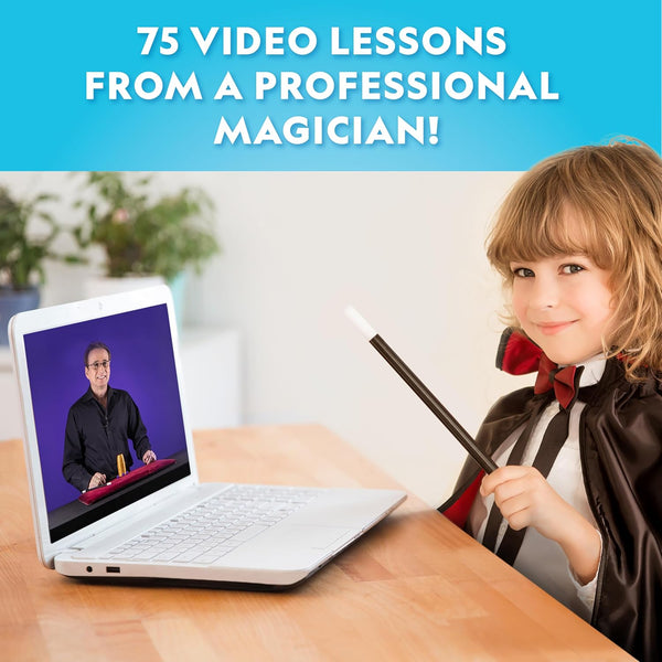 National Geographic Mega Magic Kit with 75+ Tricks for Kids Ages 8-12 | Perform Classic Illusions, Performance Props, STEM Learning, Video