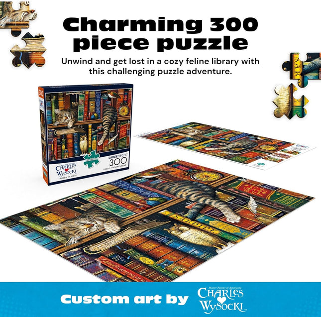 Buffalo Games - Charles Wysocki - Frederick the Literate - 300 LARGE Piece Jigsa