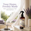 Abbey & Sullivan Odor Eliminating and Refreshing Linen and Room Spray, Lavender Vanilla, 16 oz.