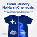 Earth Breeze Laundry Detergent Sheets Fragrance-Free - 60 Loads Eco Liquidless Soap - Travel-Friendly for Hot & Cold Cycles, Tackles Tough Stains