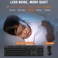 Wireless Keyboard and Mouse Combo, EDJO Silent Full Size Cordless USB Keyboard Mouse, 2.4Ghz Lag-Free, Long Battery Life, for Computer, Laptop,