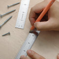 Mr. Pen- Machinist Ruler, 6 Inch, 2 Pack, Stainless Steel Imperial | Precision Measuring Tool, 1/8", 1/16", 1/32", 1/64" Graduation for