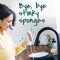 Scotch-Brite Scrub Dots Non-Scratch Scrub Sponge, Rinses Clean, for Washing Dishes and Cleaning Kitchen, 3 Scrub Sponges