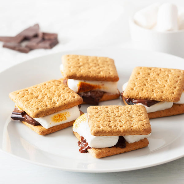 Nostalgia Tabletop Indoor Electric S'mores Maker - Smores Kit With Marshmallow Roasting Sticks and 4 Trays for Graham Crackers, Chocolate, and