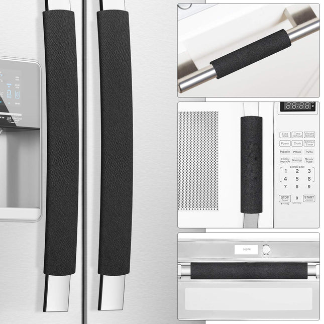 Refrigerator Door Handle Covers, Set of 5, Keep Your Kitchen Appliance Clean from Smudges, Drips, Food Stains, Oil, Hand