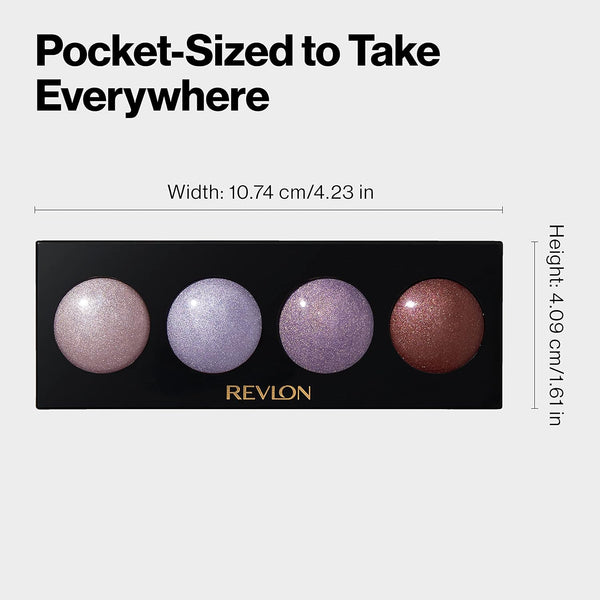 Revlon CrÃÂ¨me Eyeshadow Palette, Illuminance Eye Makeup with Crease- Resistant Ingredients, Creamy Pigmented in Blendable Matte & Shimmer Finishes,