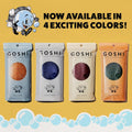 GOSHI Exfoliating Shower Towel - Rip-Resistant Exfoliating Washcloth for All Skin Types - Moss Green - Made in Japan