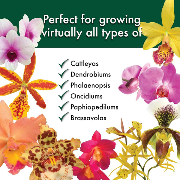 Better-Gro Special Orchid Mix - Premium Grade Orchid Bark Potting Mix for Potting, Repotting, Enhanced Drainage, Air Flow & Root Ventilation,
