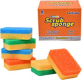 Belhope Scrub Sponges, Dual-Sided Temperature Controlled Scrubber - Scratch-Free Multipurpose Dish Sponges for Kitchen, Bathrooms, and Outdoor Use