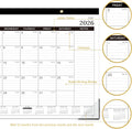 2026-2027 Desk Calendar, Jul.2026 - Dec.2027, 16.8" x 12" | Thick Paper, Desk Calendar 2026-2027/Wall Calendar 2-in-1 with Corner Protectors,