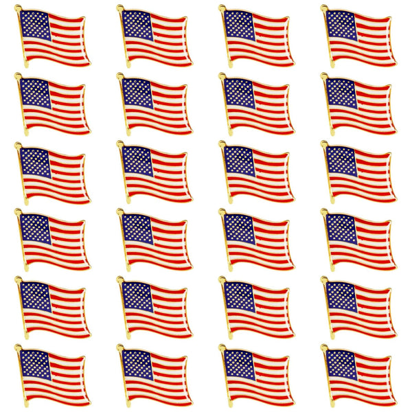 American Flag Lapel Pins for National Day, 4th of July, Veterans, Memorial Day, Political Events, Patriotic, USA Flag Pins for Suits, Backpacks &