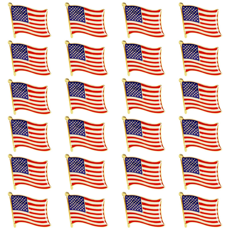 American Flag Lapel Pins for National Day, 4th of July, Veterans, Memorial Day, Political Events, Patriotic, USA Flag Pins for Suits, Backpacks &