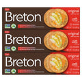 Breton Original Crackers 7 Ounce Pack of 3 Original with Sea Salt 7 Ounce (Pack of 3)