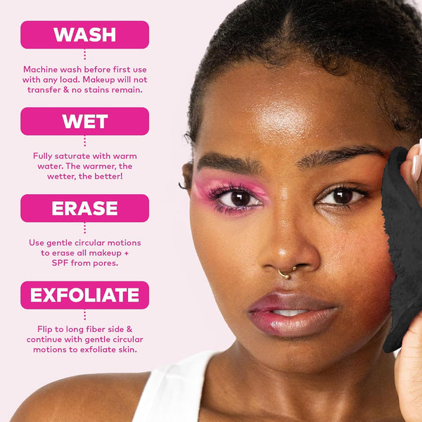 The Original MakeUp Eraser PRO, Effortlessly Remove All Makeup Using Only Water, Including Waterproof Mascara, Eyeliner, Foundation, Lipstick,