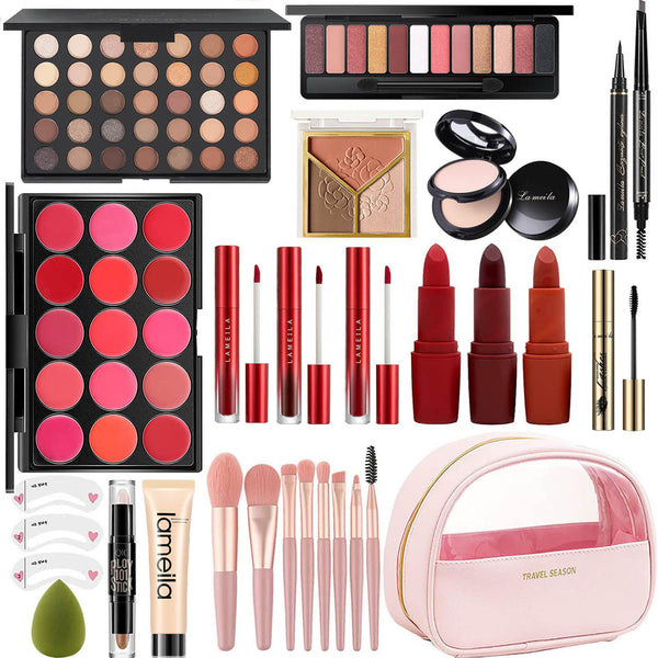 MISS ROSE M All In One Full Makeup Kit for Women, Multipurpose Makeup Sets, Beginners and Professionals Alike, Easy to Carry(Pink) Set 2