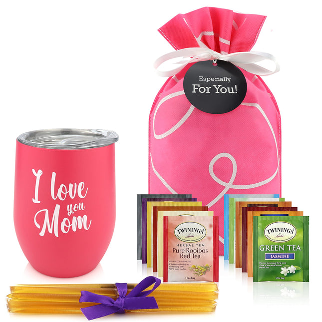Gifts for Mom - Tea Lovers Gift Basket, Set Includes Temperature Retention Cup 1