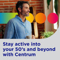 Centrum Minis Silver Multivitamin for Men 50 Plus, Multivitamin/Multimineral Supplement, Vitamin D3, B-Vitamins and Zinc, Non-GMO Ingredients,