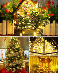 Blingstar USB Powered Fairy Lights, 2 Pack 33Ft 100 LED, Flexible Silver Wire, Mini String Lights for Christmas Tree/Bedroom/Camping/Holiday
