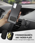 Scosche MXDM Magnetic Phone Holder for Car, Dashboard Cell Phone Holder with Extra Strong Magnet and Thick Metal Plate, Car Mount Cellphone Stand