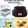 ATRIPACK Lunch Box for Men, Tactical Lunch Bag MOLLE Webbing Leakproof Insulated Large Lunch Cooler Women Adult Meal with Adjustable Shoulder