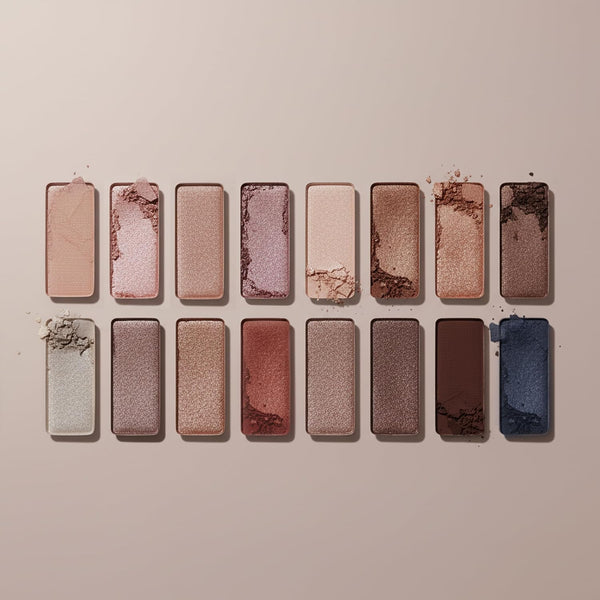Lamora Eyeshadow Palette Makeup - Eye Makeup Palette with 16 Highly Pigmented Matte & Shimmer Shades - Vegan & Blendable Nude Exposed