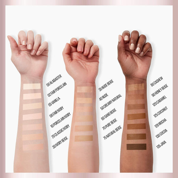 Maybelline Dream Radiant Liquid Medium Coverage Hydrating Makeup, Lightweight Liquid Foundation, Coconut, 1 Count