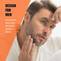 Facial Hair Small Grooming Scissors For Men Women - Eyebrow, Nose Hair, Mustache, Beard, Eyelashes, Ear Trimming Kit - Curved and Rounded Safety