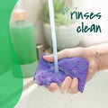 Scotch-Brite Scrub Dots Non-Scratch Scrub Sponge, Rinses Clean, for Washing Dishes and Cleaning Kitchen, 3 Scrub Sponges
