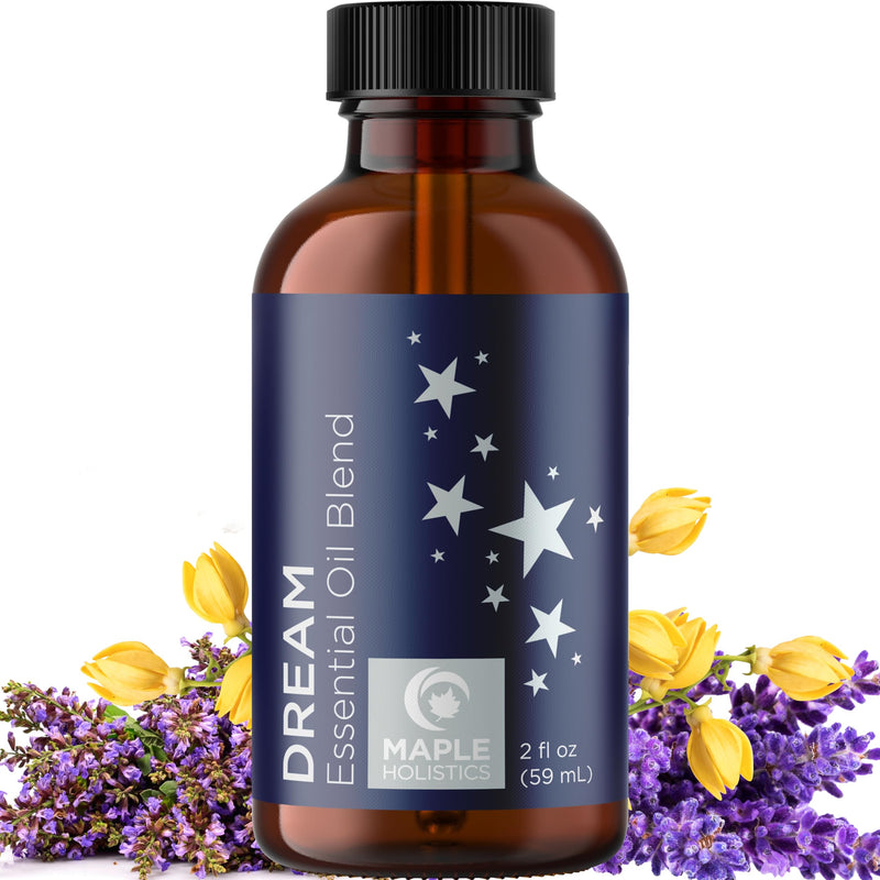 Sleep Essential Oil Blend for Diffuser - Dream Essential Oils for Diffusers Aromatherapy and Relaxation with Clary Sage Ylang-Ylang Roman