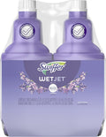 Swiffer Wetjet Multi-Purpose Floor Cleaner Solution with Febreze Refill, Hardwood Floor Cleaner, Lavender Scent, 1.25 Liter -42.2 Fl Oz (Pack of 2)