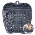 Extra Thicker & Larger Foot Scrubber Mat for Shower, Silicone Back Body Exfoliator Massager Cleaner Washer with Non Slip Suction Cup, Exfoliating