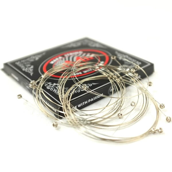 20-Pack Economy Single Acoustic Guitar Strings Bulk .011 High E (Custom Light) 11 Gauge, Individual Packed