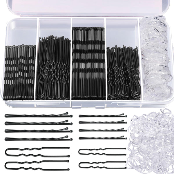 Teenitor 300Pcs Bobby Pins for Women Bobby Pins Black, Hair Pins for Women