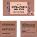 Bath Bombs,2 Pack Fizzy Spa Gift Natural Hemp Oil Extract and Lavender Essential Oils Bath for Moisturizing Dry Skin,Relaxing,Bubble Bath for