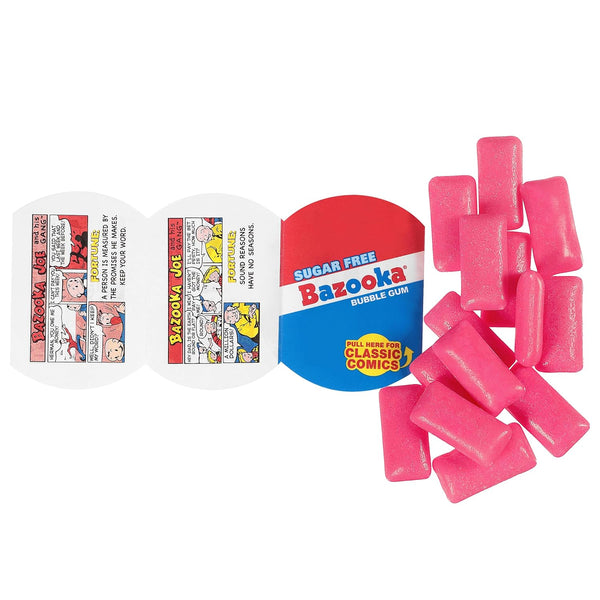 Bazooka Bubble Gum, Sugar-Free Chewing Gum Pellets, 120ct Pink Flavor 120 Count (Pack of 1)