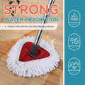 3 Pack Spin Mop Heads Replacements for Ocedar Easywring 1 Tank System Mop Replace Head Attachments, Microfiber Chenille Mop Pad Spin Mop Refill