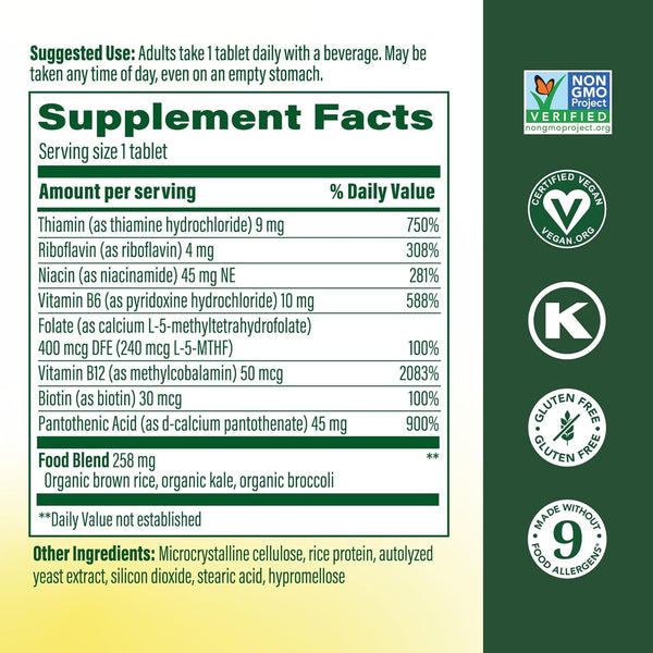 Megafood Balanced B Complex - B Complex Vitamin Supplement, 8 B Vitamins Including Vitamin B6, Vitamin B12, Folate, Biotin & More, Supports