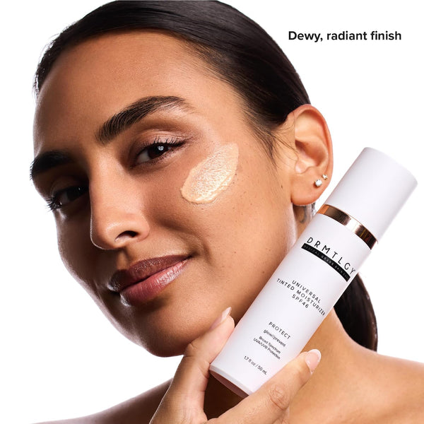 DRMTLGY Universal Tinted Moisturizer SPF 46 | Dewy Tinted Sunscreen 1.7 Fl Oz (Pack of 1) Dewy