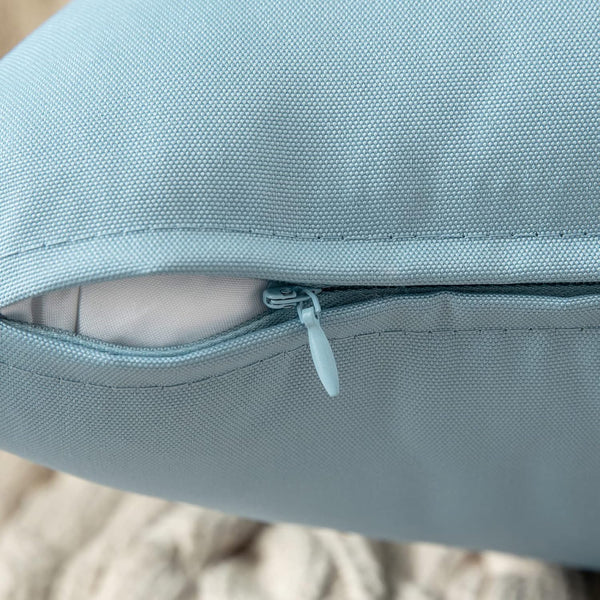 MIULEE Pack of 2 Decorative Outdoor Waterproof Pillow Covers Garden Cushion Sham Throw Pillowcase Shell for Spring Patio Tent Couch 16x16 Inch