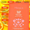 Pacifica Sheet Face Mask - Glow Baby Brightening Facial Mask W/Vitamin C, Aloe & Kelp Ã¢ÂÂ Cooling Mask for Dark Spots & Fine Lines - Clean Beauty
