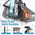 Shower Caddy - Corner & Hanging, Adhesive & Suction Cup Mounts (5 Pack)