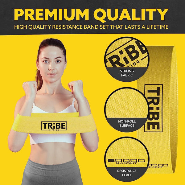 Fabric Resistance Bands for Working Out - Booty Bands for Women and Men - Exercise Bands Resistance Bands Set - Workout Bands Resistance Bands for