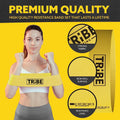 Tribe Lifting Fabric Resistance Bands for Working Out - 5 Exercise Bands Set for Legs and Glutes - Booty Bands for Women and Men - Thick Cloth