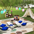 Supfitness Extra Large Picnic Blankets Waterproof Foldable (60 "x 80") Beach Blanket Waterproof Sandproof,3-Layer Thicking Mat Outdoor Packable