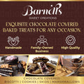 Barnetts Gift Basket, 12 Chocolate Covered Cookies Gourmet Candy Box Baskets for Dad, Men, Husband, Father, Grandfather, Son, Brother, Prime Food