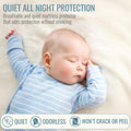 DMI Waterproof Mattress Protector, White, 36x80x6 Inch, Noiseless Plastic Fitted Hospital