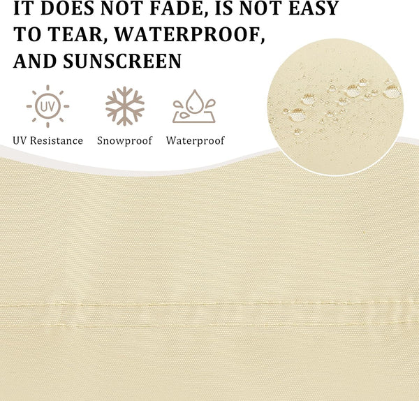 Outdoor Porch Patio Swing Seat Cover, 600D Thickened Oxford Waterproof Swing Cushion Protection Covers Replacement for Outdoors Garden Yard