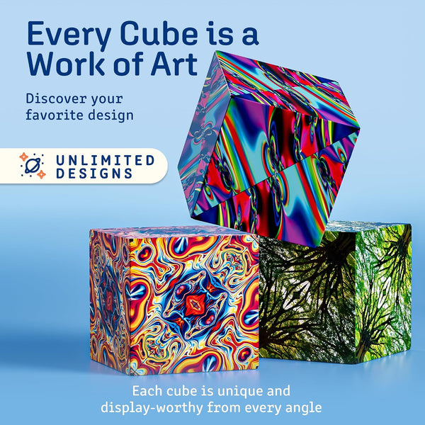 Shashibo DODECA Magnetic Puzzle Cube, Sensory Fidget Toy for Adults & Kids, Stress Relief Fidget Toy for All Ages, Cool Fidget Toys for Desk,