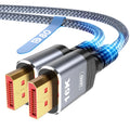 Highwings 80Gbps Displayport Cable 2.1 3.3FT, 16K@60Hz, 8K@120Hz, 4K@240Hz, DP 2.1 Cable 16K Braided Cord, Compatible with HDR10 DSC 1.2a, G-Sync
